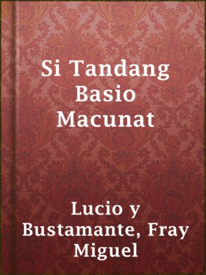 cover image of Si Tandang Basio Macunat